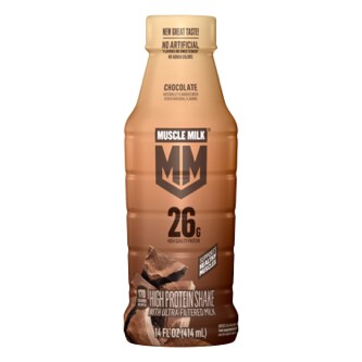 Muscle Milk Protein Nutrition Shake, Chocolate, Plastic Bottle